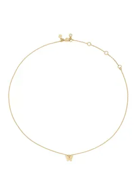 Youre a Gem Butterfly Pendant Necklace, 19 In by kate spade