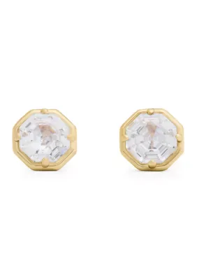 Opulence Octagon Stone Stud Earrings by kate spade