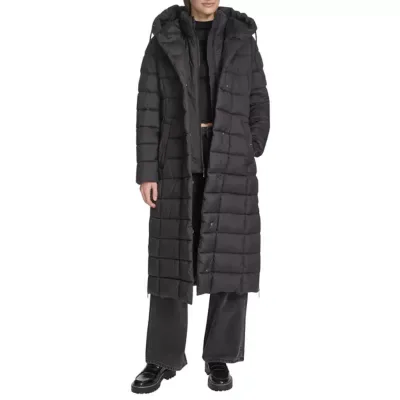 New York Powder Touch Belted Puffer by Kenneth Cole