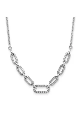 Lab Created 1/2 ct. t.w. Lab Grown Diamond VS/SI+ G+ Fashion Link Necklace 14K Gold by Belk & Co