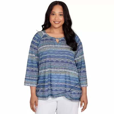 Printed Tulip Hem Slub by Hearts of Palm
