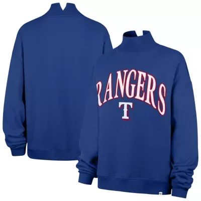 MLB Texas Rangers Oversized Vantage Mock Neck Sweatshirt by 47