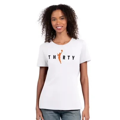 WNBA 30th Anniversary Scoop Neck T-Shirt by Starter