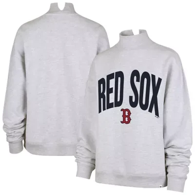 Boston Red Sox MLB Subtle Muse Mock Neck Sweatshirt by 47