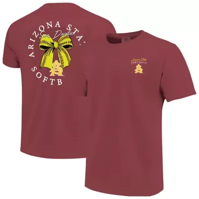 NCAA Arizona State Sun Devils Softball Bow T-Shirt by Image One