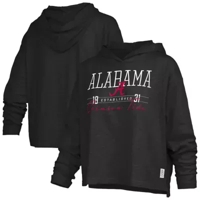 Alabama Crimson Tide NCAA Castillo Slub Waist Length Long Sleeve Hooded T-Shirt by Pressbox