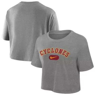 NCAA Iowa State Cyclones Dri-FIT Cropped T-Shirt by Nike