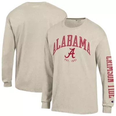 Alabama Crimson Tide NCAA Neutral Arch Long-Sleeve T-Shirt by Champion