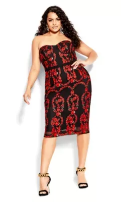 Dolce Rose Dress by City Chic