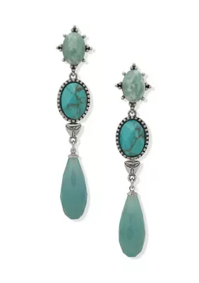 Post Stone Linear Statement Earrings by Lainey Wilson