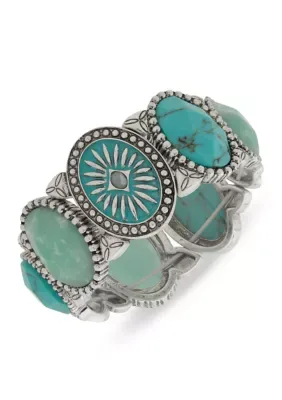 Western Stone Bead Flex Cuff Bracelet by Lainey Wilson