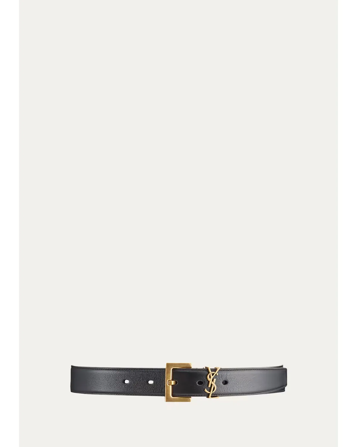 Box Laque YSL Leather Belt by Saint Laurent