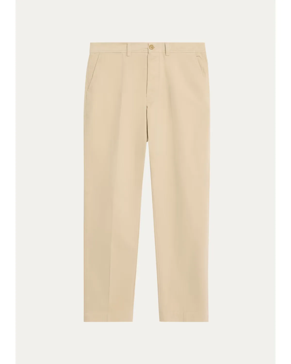 Cotton Twill Straight Fit Five-Pocket Pants