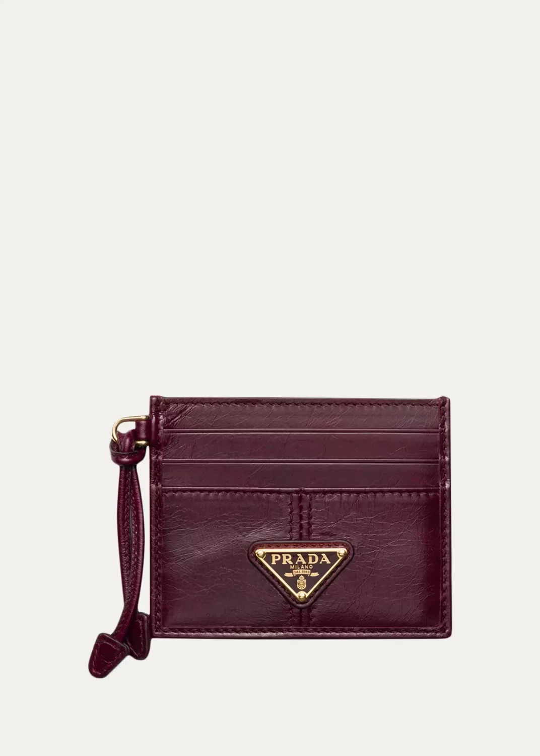 Soft Lux Leather Card Case by Prada