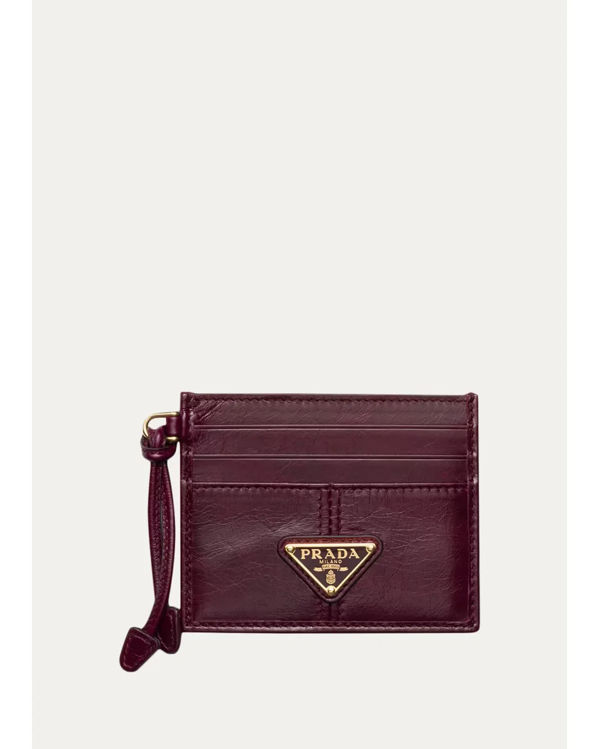 Soft Lux Leather Card Case by Prada