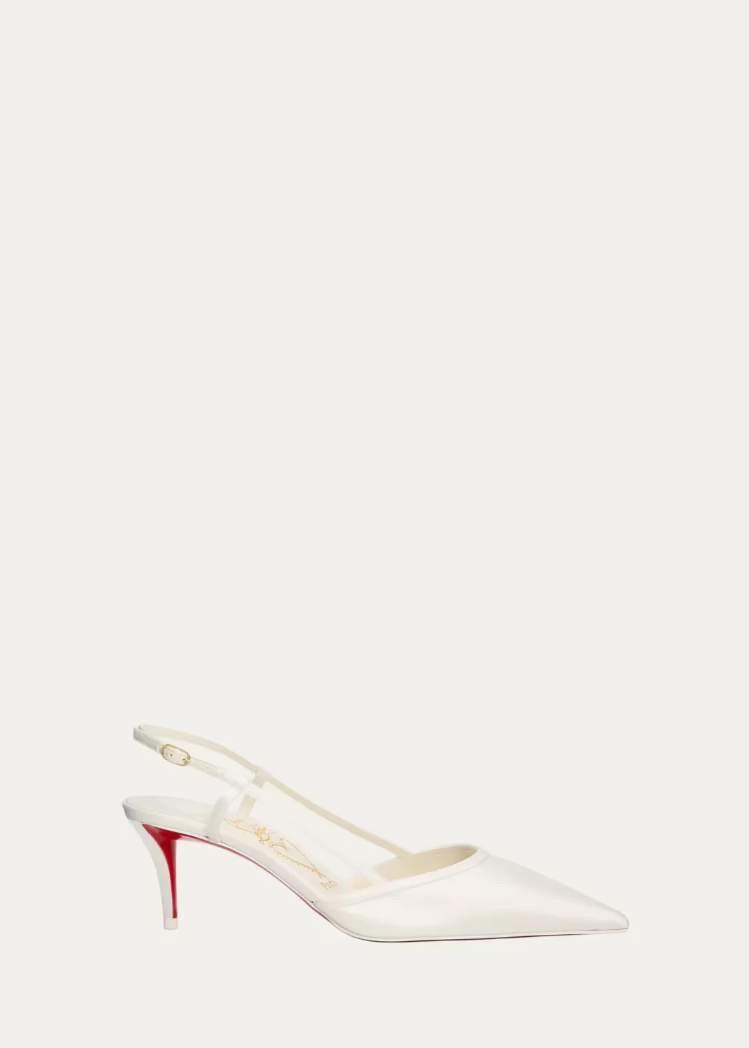 60mm Miss Z Satin Slingback Pumps by Christian Louboutin