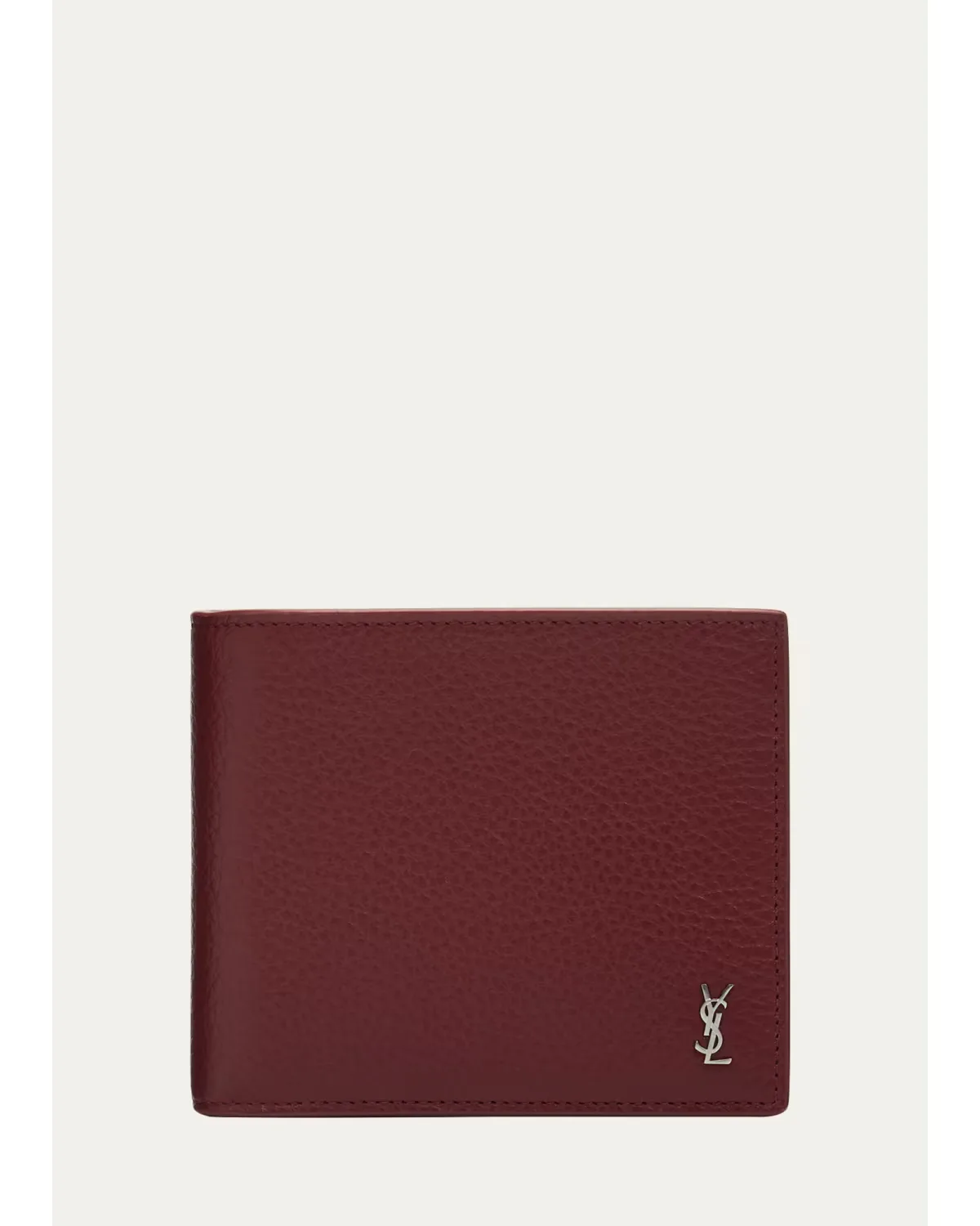 Leather Bifold Wallet by Saint Laurent