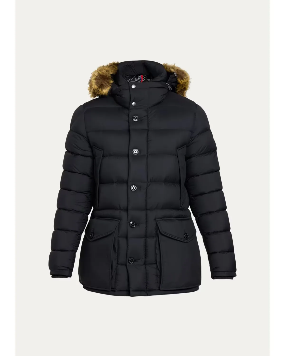 Clunye Faux-Fur-Trim Down Jacket by Moncler