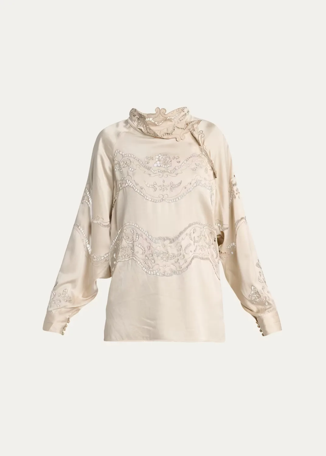 Enelia Silk-Blend Blouse