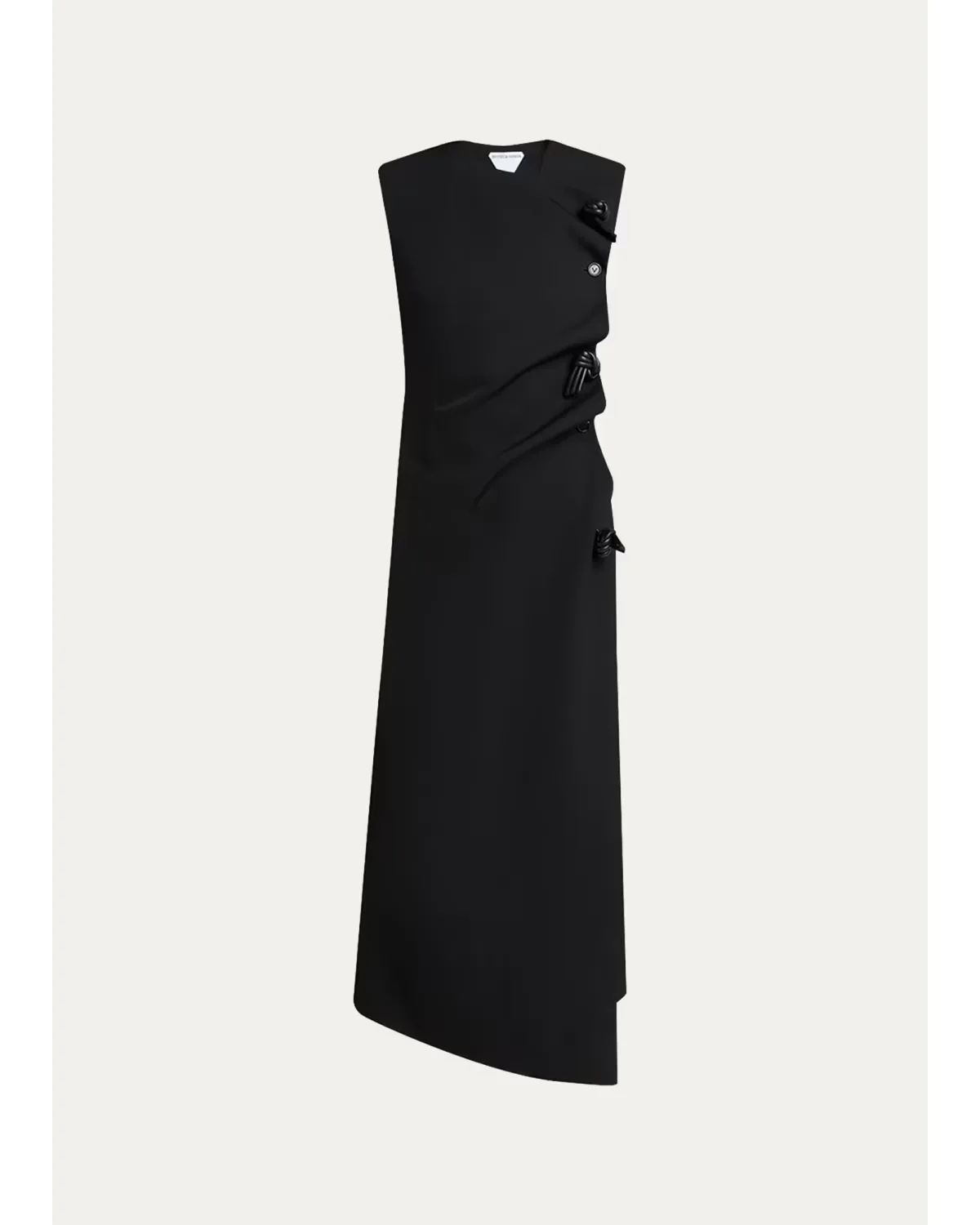 Asymmetric Neck Shift Maxi Dress by Bottega Veneta