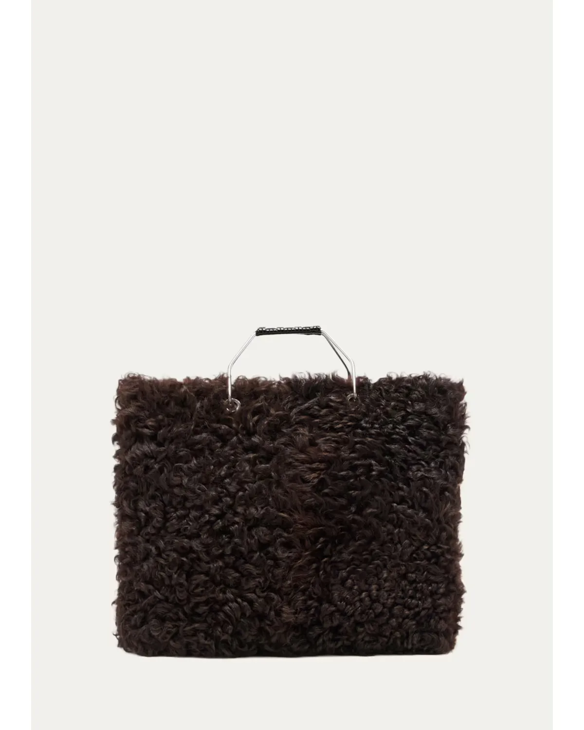 Big Shearling Shopper Top-Handle Bag by Plan C