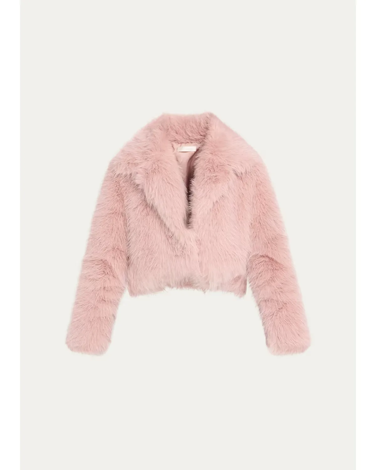 Stroma Faux Fur Crop Jacket by LoveShackFancy