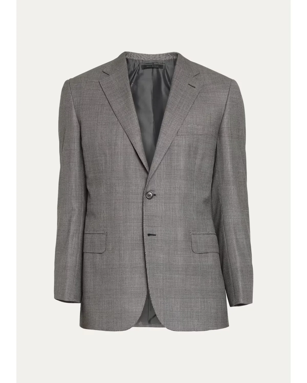 Wool Prince of Wales Single-Breasted Suit by Brioni