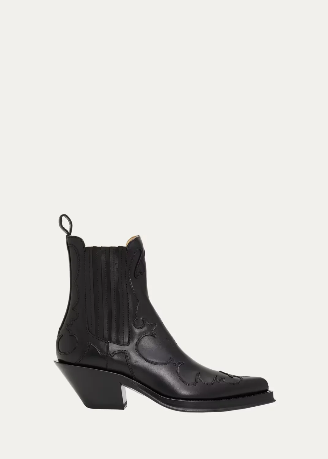 50mm Cassidy Leather Cowboy Ankle Boots by Gabriela Hearst