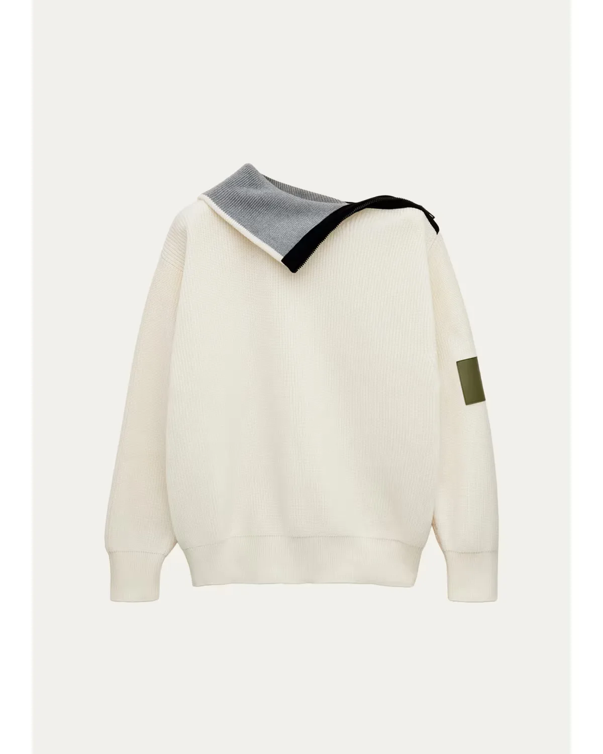 Cotton Zip-Front Sweater by LOEWE