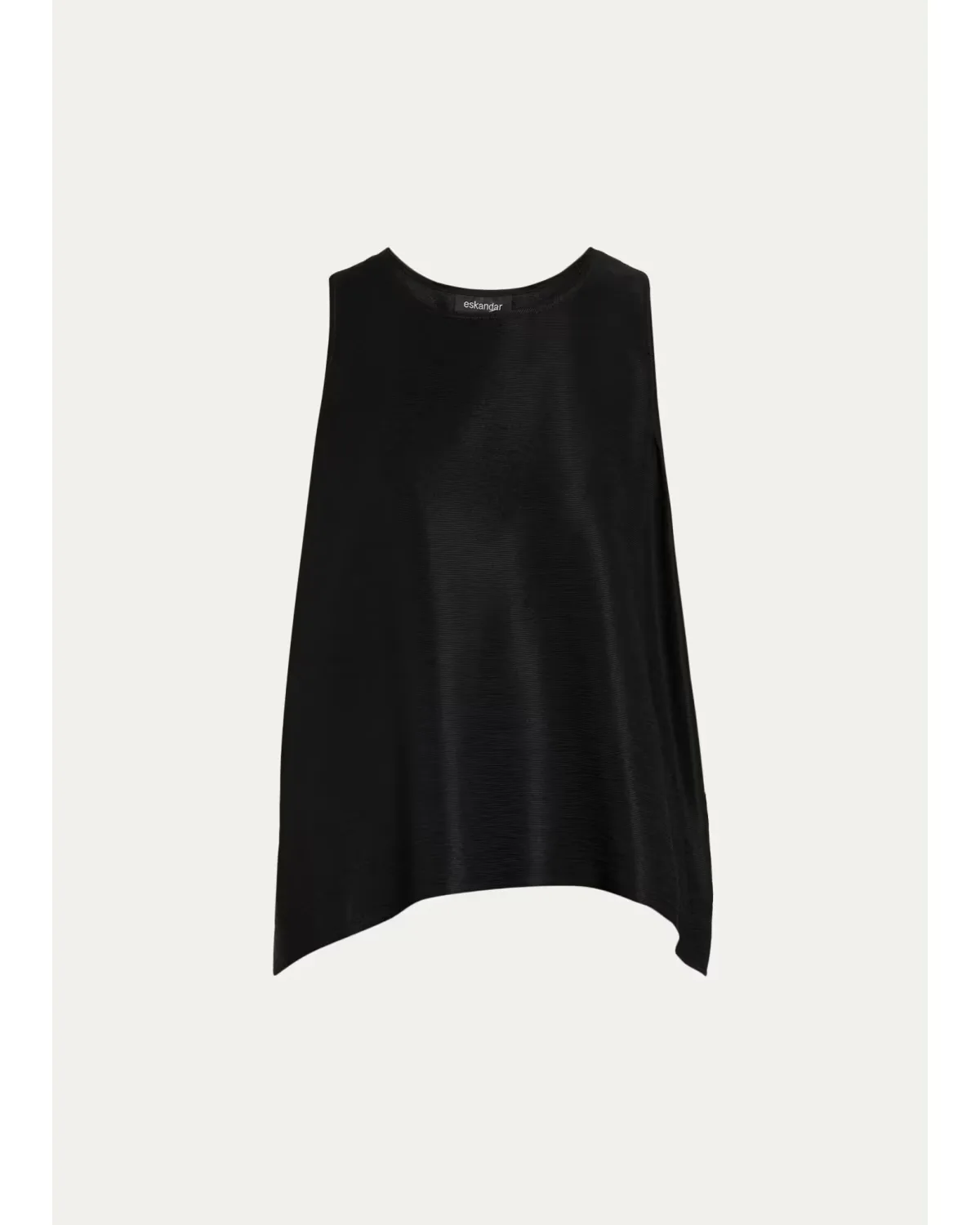 A-Line Shimmer Silk Shell by Eskandar