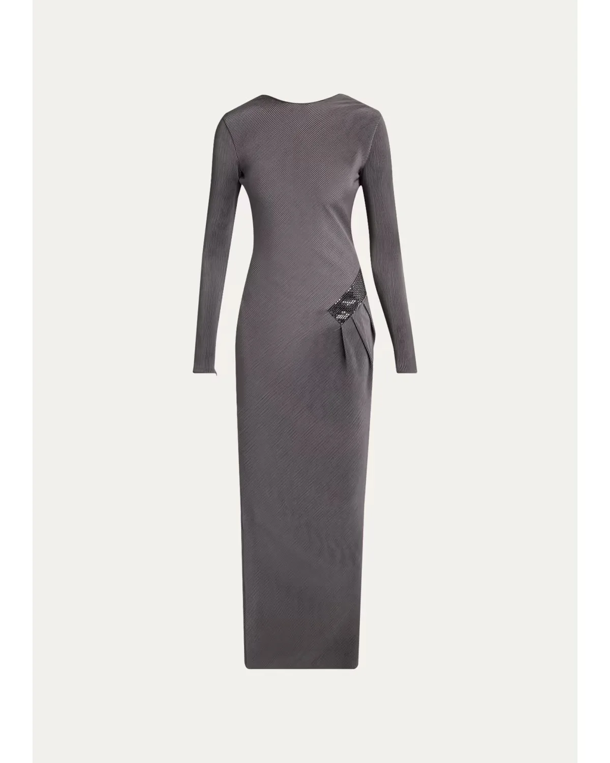 Embellished Asymmetric Column Dress by Armani