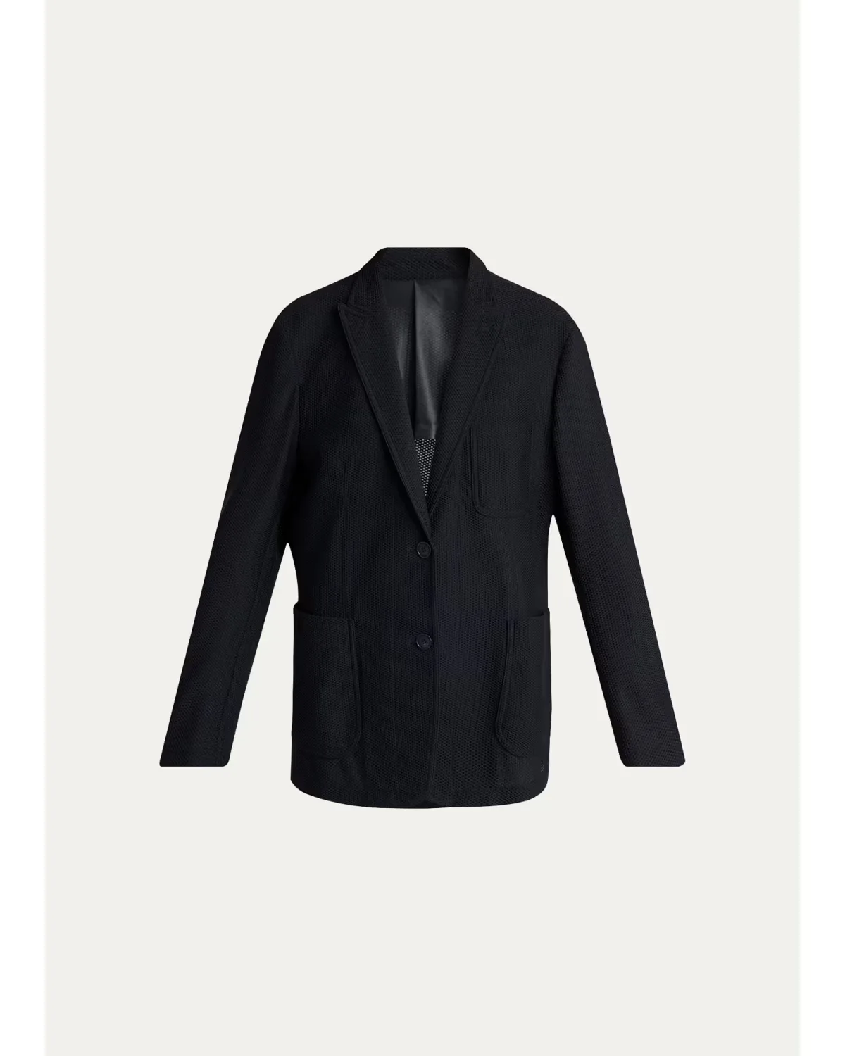 Patch Pocket Mesh Blazer by Armani
