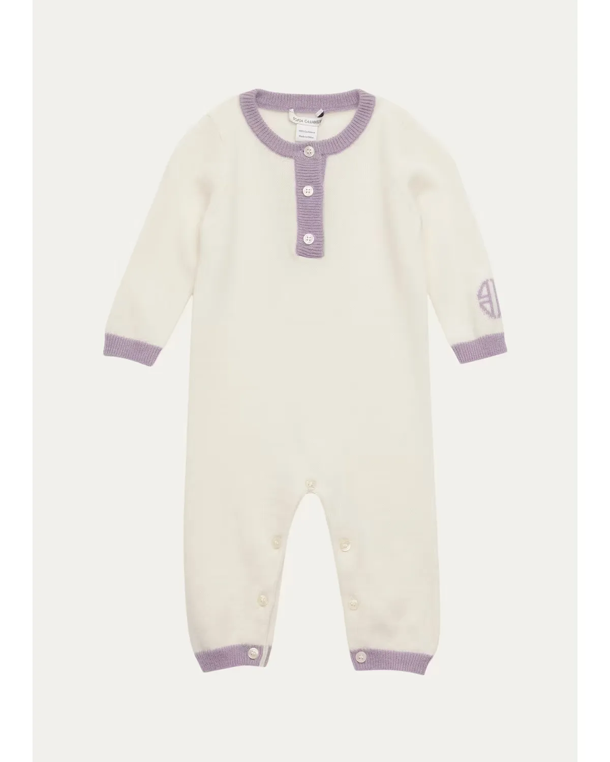BG Logo Cashmere Romper by Sofia Cashmere