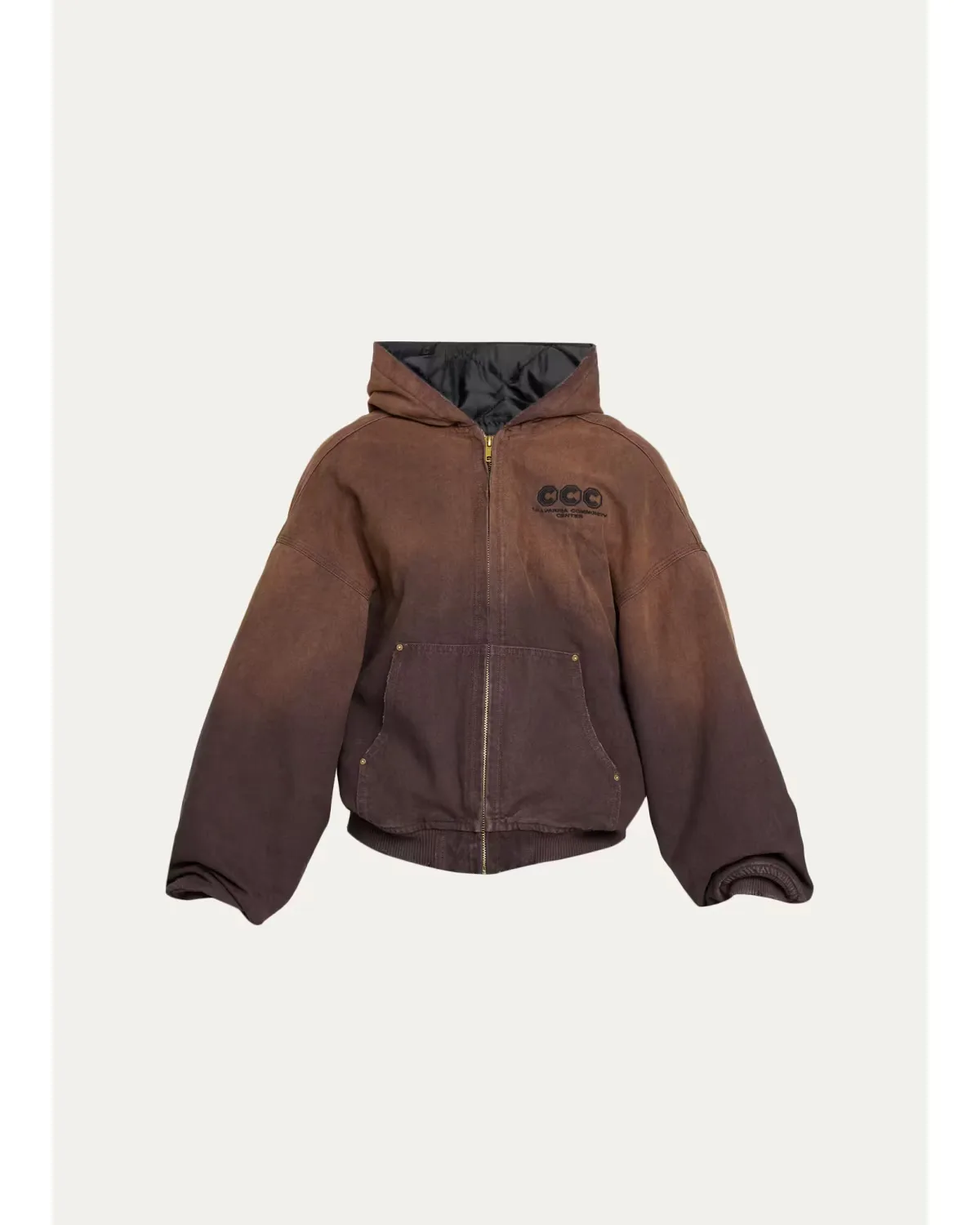 Faux Suede Tonal Ombré Jacket by Willy Chavarria