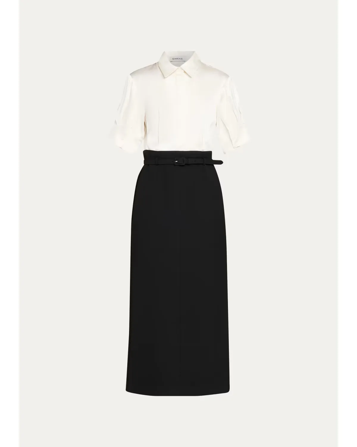 Alvera Belted Midi Shirtdress by SIMKHAI