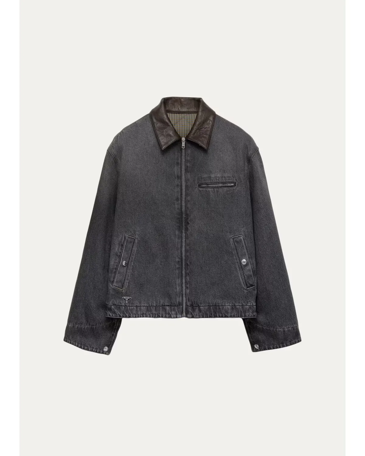 Denim Blouson Jacket by Prada