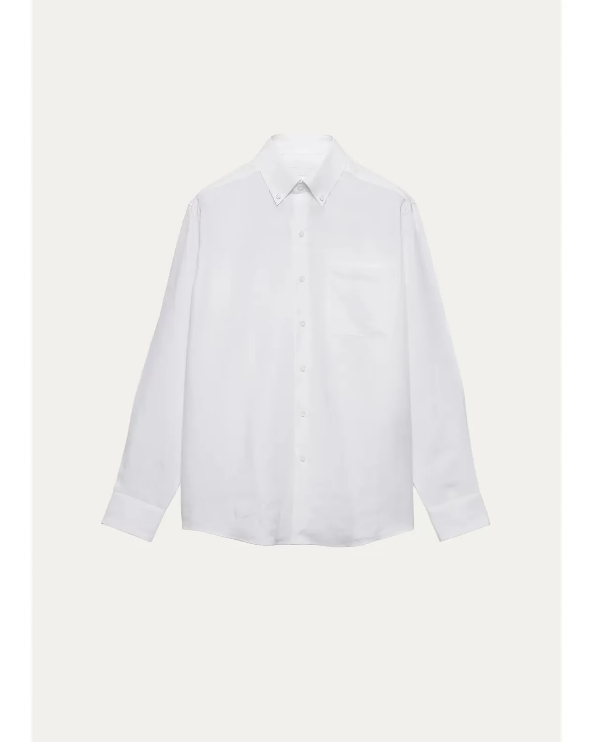 Linen Button-Front Shirt