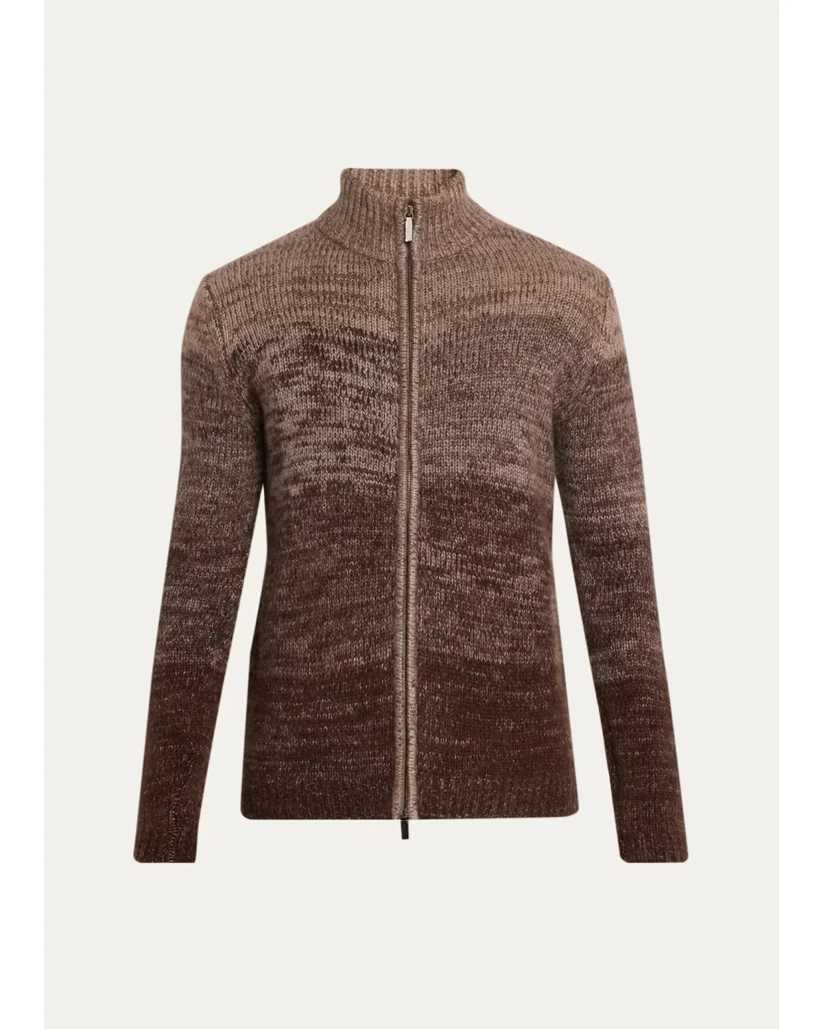 Tonal Ombré Cashmere-Silk Cardigan by Iris Von Arnim
