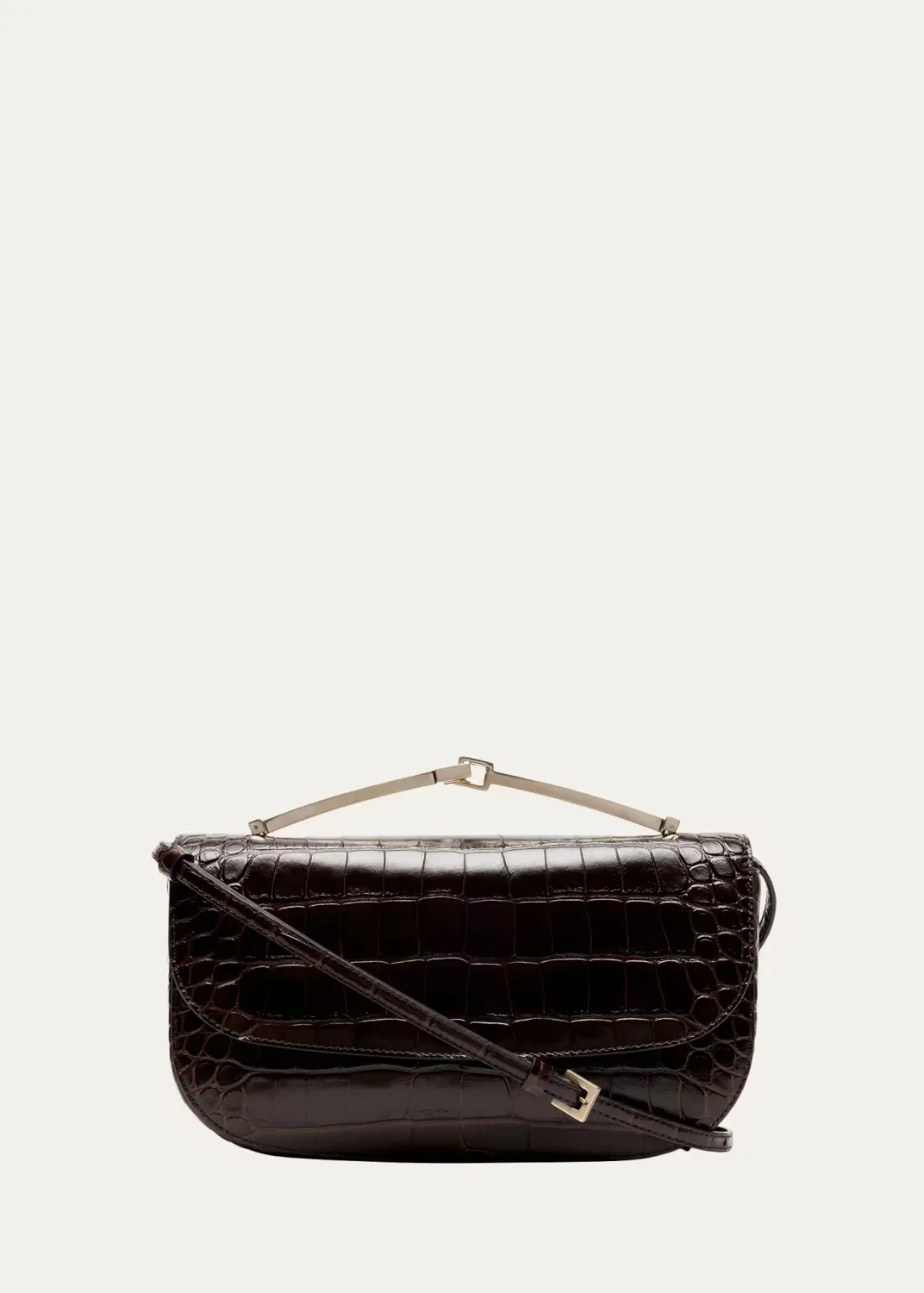 Arc Mini Croc-Embossed Leather Crossbody Bag by Tom Ford