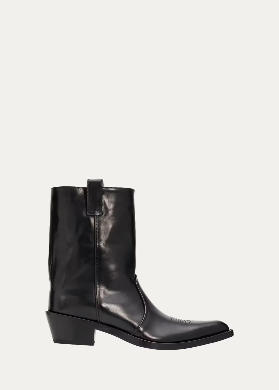 35mm Clive Leather Ankle Boots by Khaite