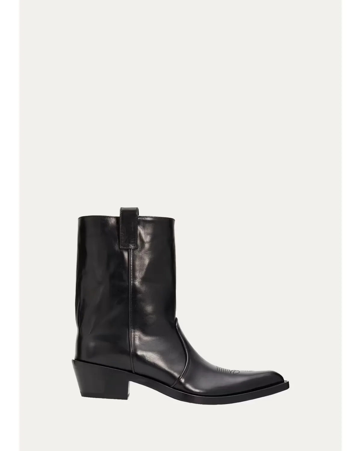 35mm Clive Leather Ankle Boots by Khaite