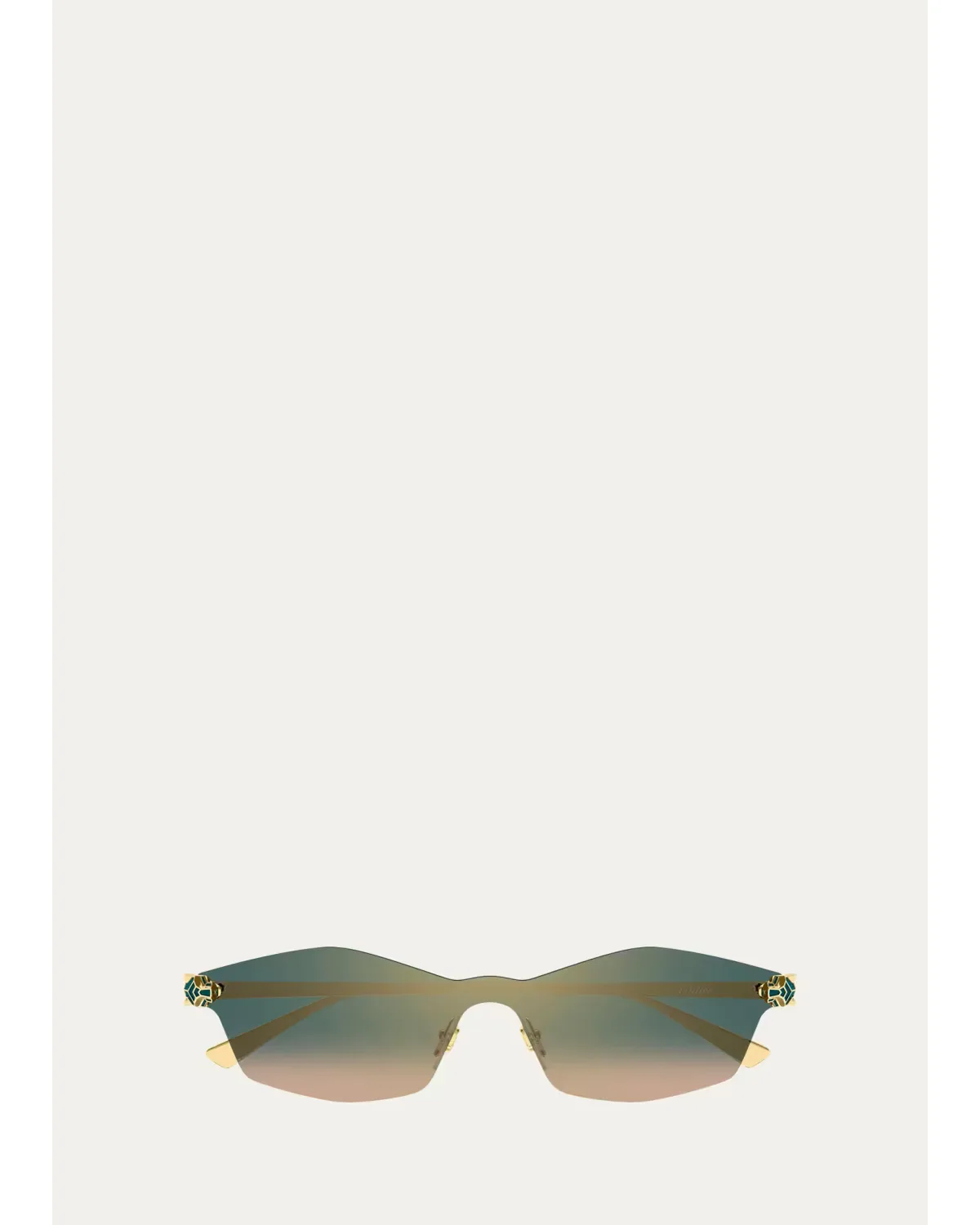 Panthre De Cartier 99MM Mask Sunglasses by Cartier's