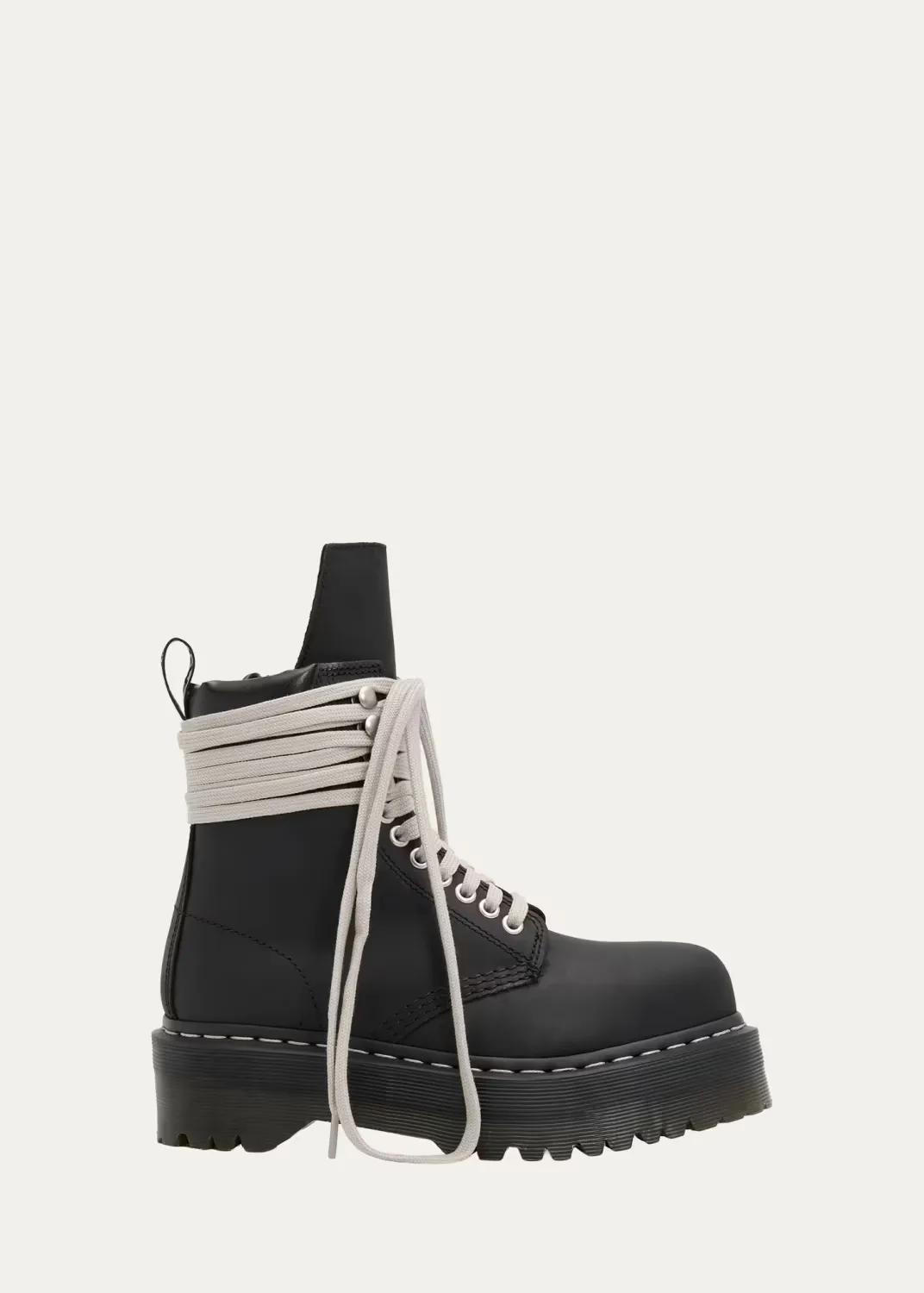 Dr. Martens x Dr. Martens Quad Sole Steel-Toe Leather Boots by Dr. Martens