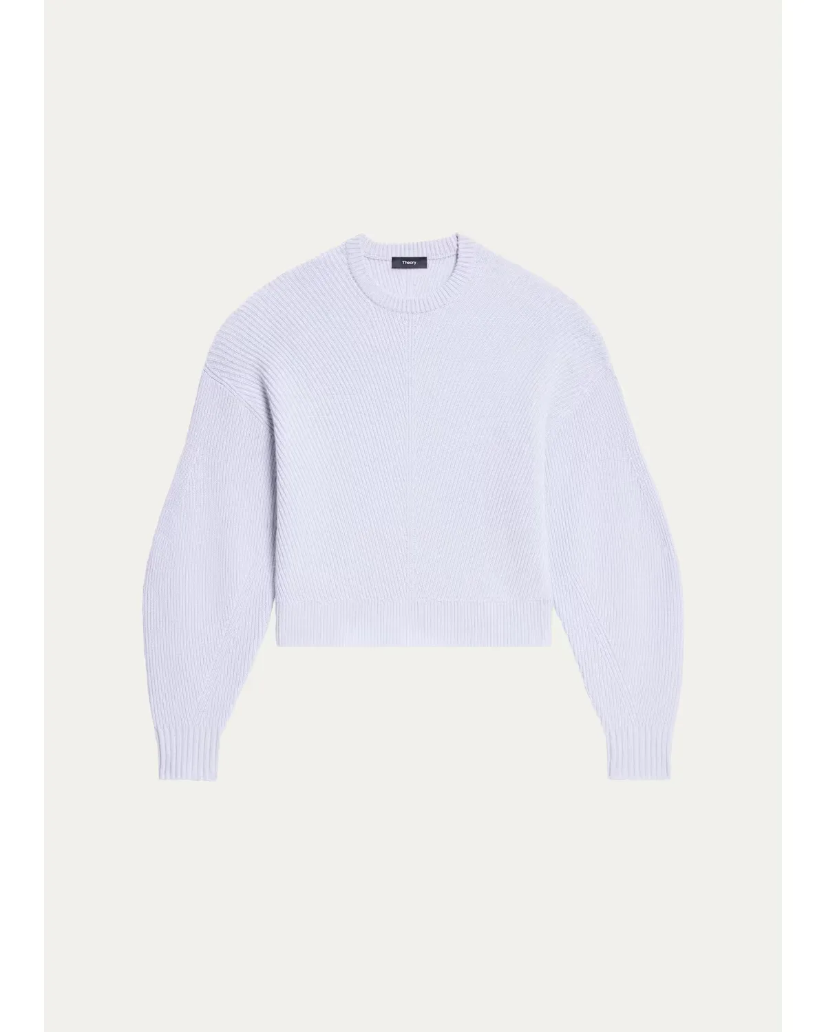 Ribbed Wool Crewneck Sweater by Theory