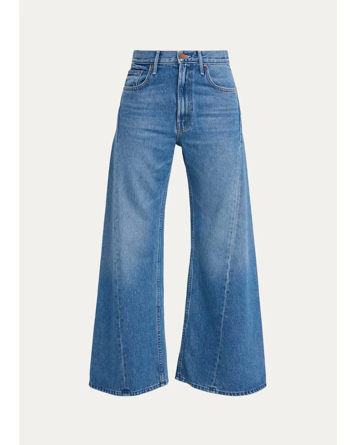 Lil Lemon Twist Wide-Leg Jeans by MOTHER