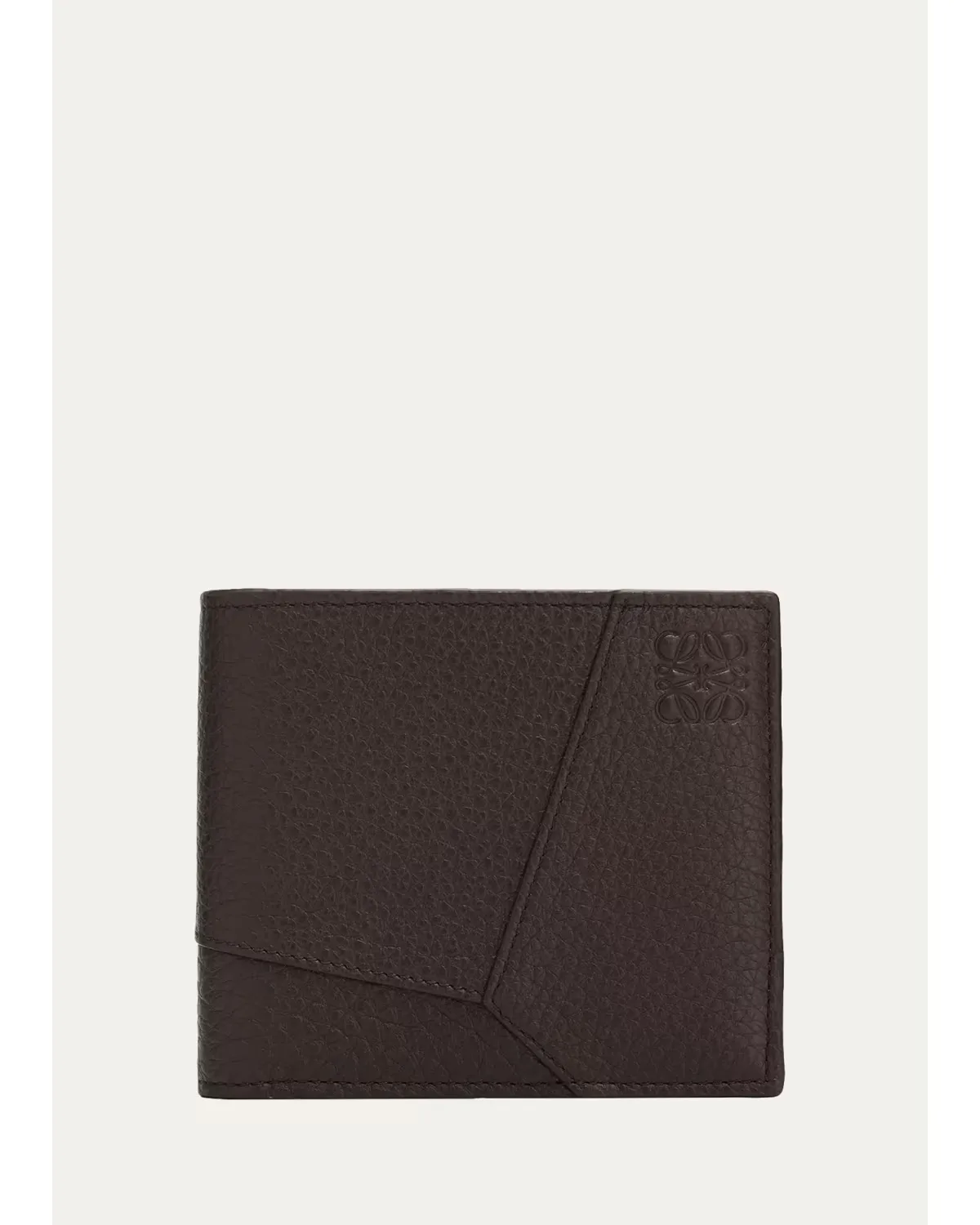 Puzzle Leather Bi-Fold Wallet by LOEWE