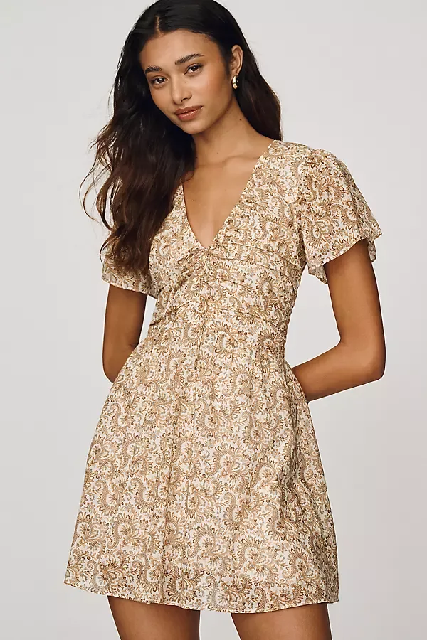 Kinga 100% Cotton Mini Dress by PAIGE