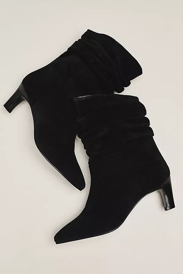 Suede Scrunch Boots by Anthropologie