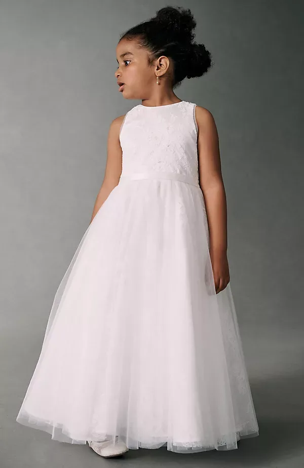 Airy Tulle Flower Girl Dress by Princess Daliana