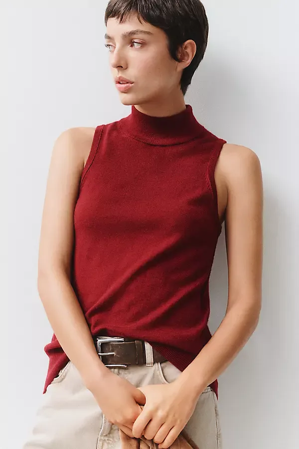100% Cashmere Sleeveless Sweater